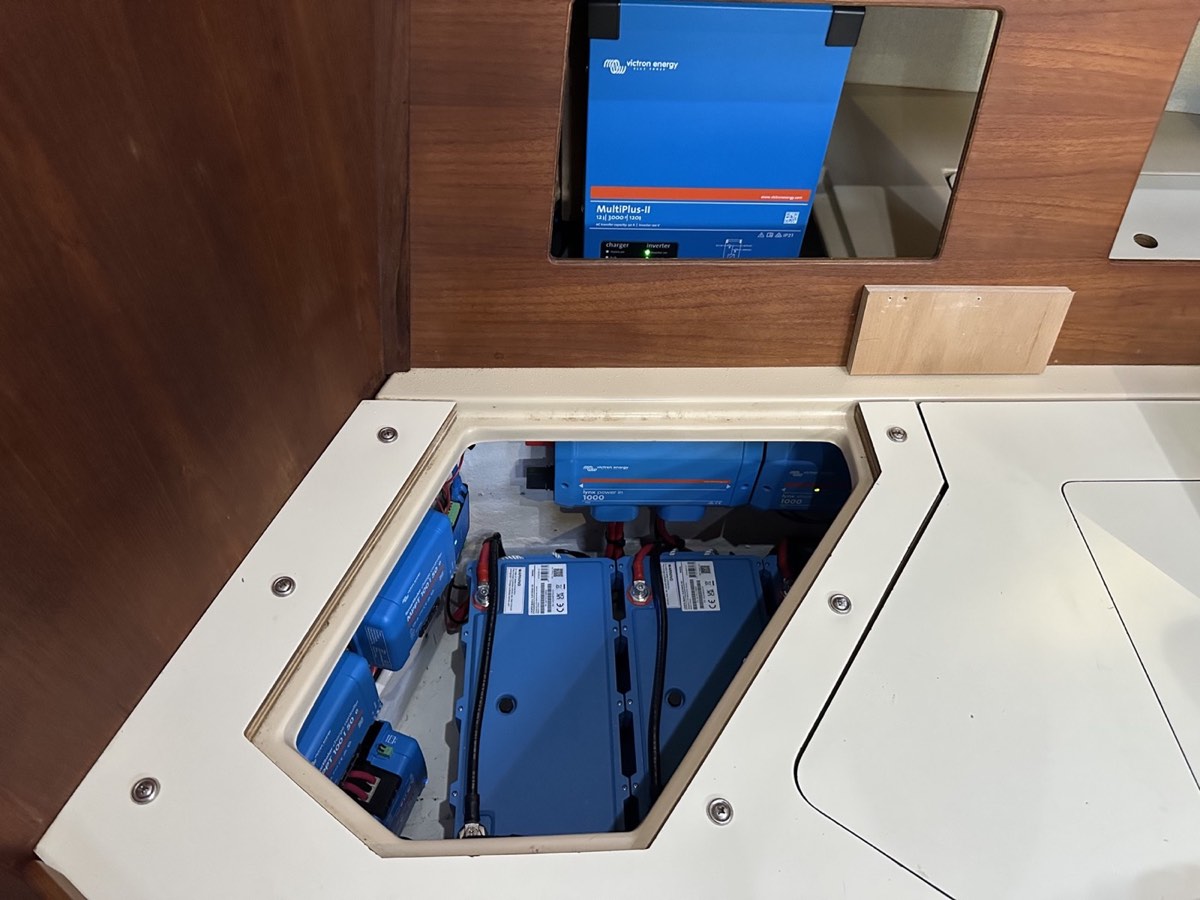 Completed integrated Victron lithium power installation