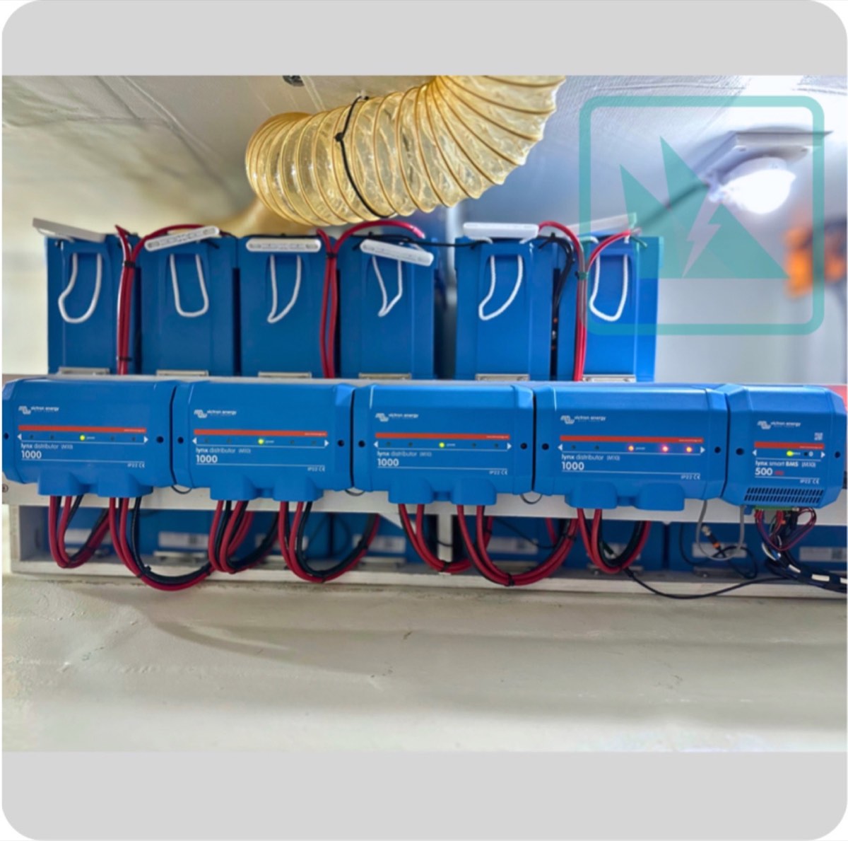 Completed Victron Lithium NG and Lynx installation